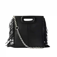 Sac à main à frange en cuir1
