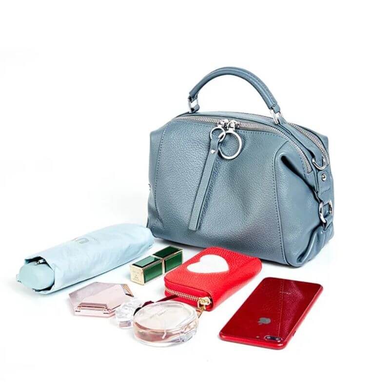 Sac à main bleu cuir02 Sac à main bleu cuir02