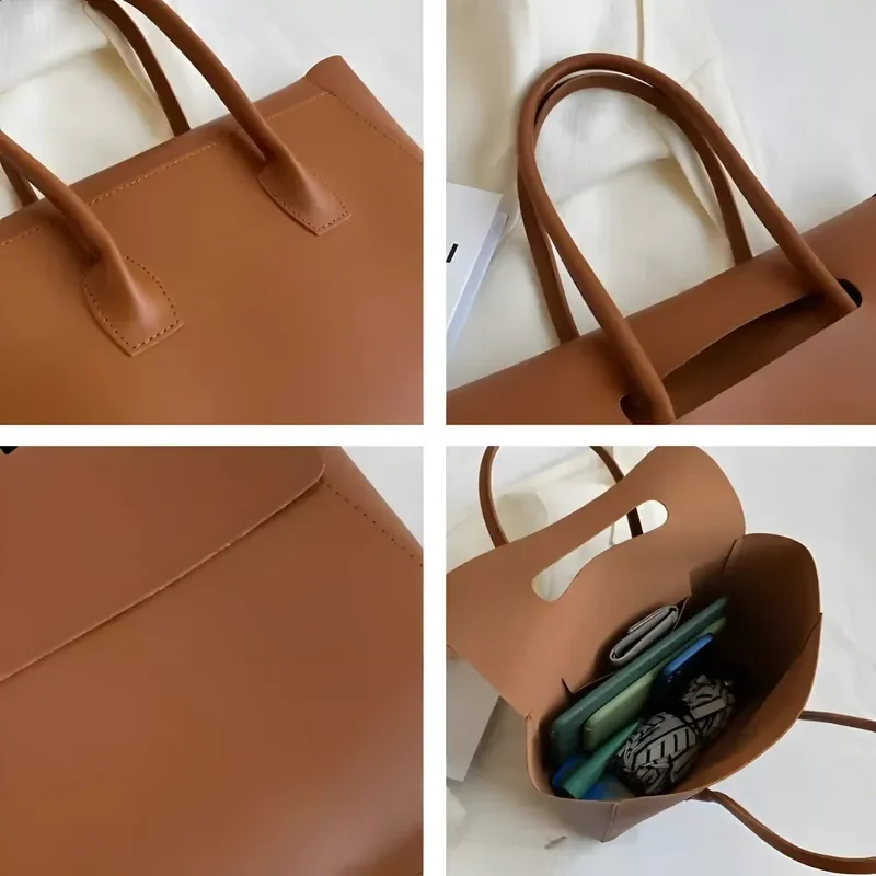 Sac à main cabas marron3 Sac à main cabas marron3