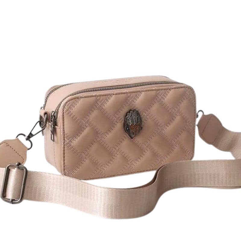 Sac à main matelassé beige 1