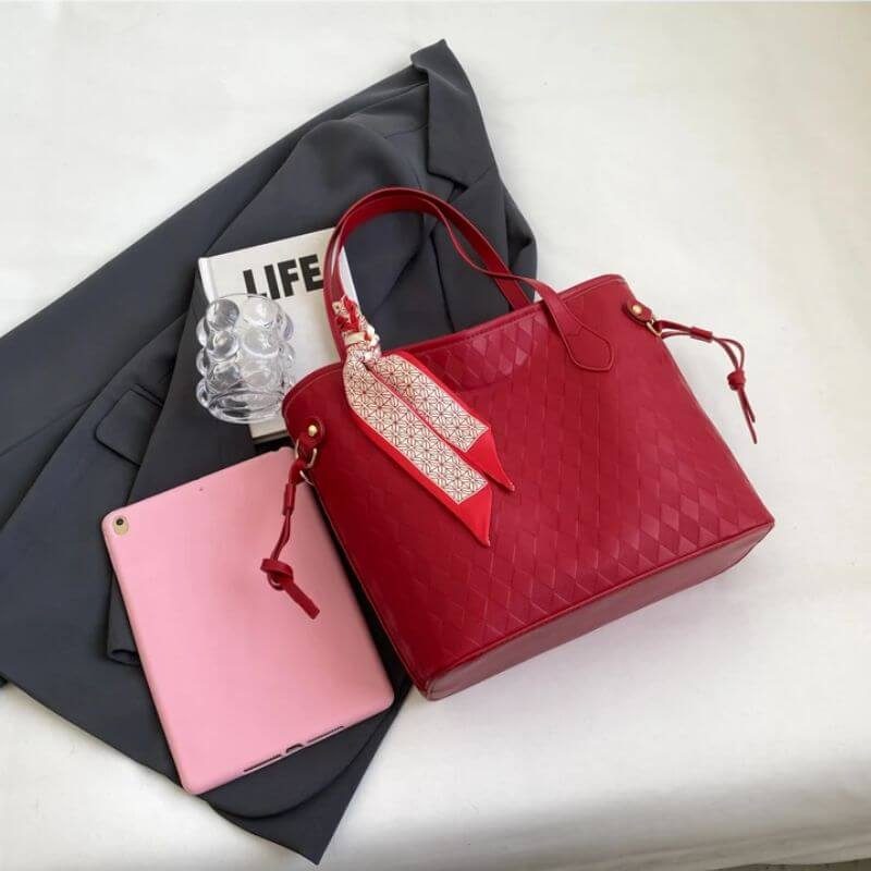 Grand sac à main rouge08 Grand sac à main rouge08