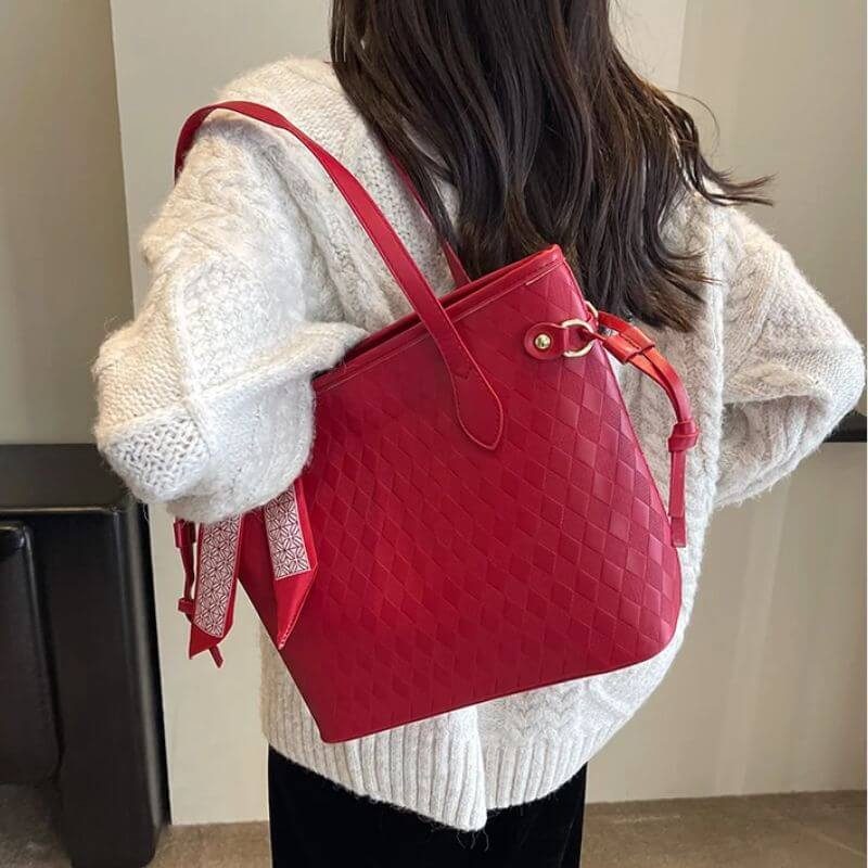 Grand sac à main rouge11 Grand sac à main rouge11