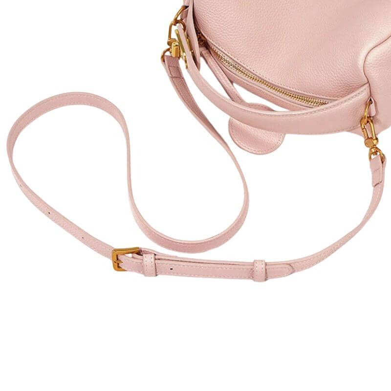 Sac à main a bandoulière cuir rose6 Sac à main a bandoulière cuir rose6