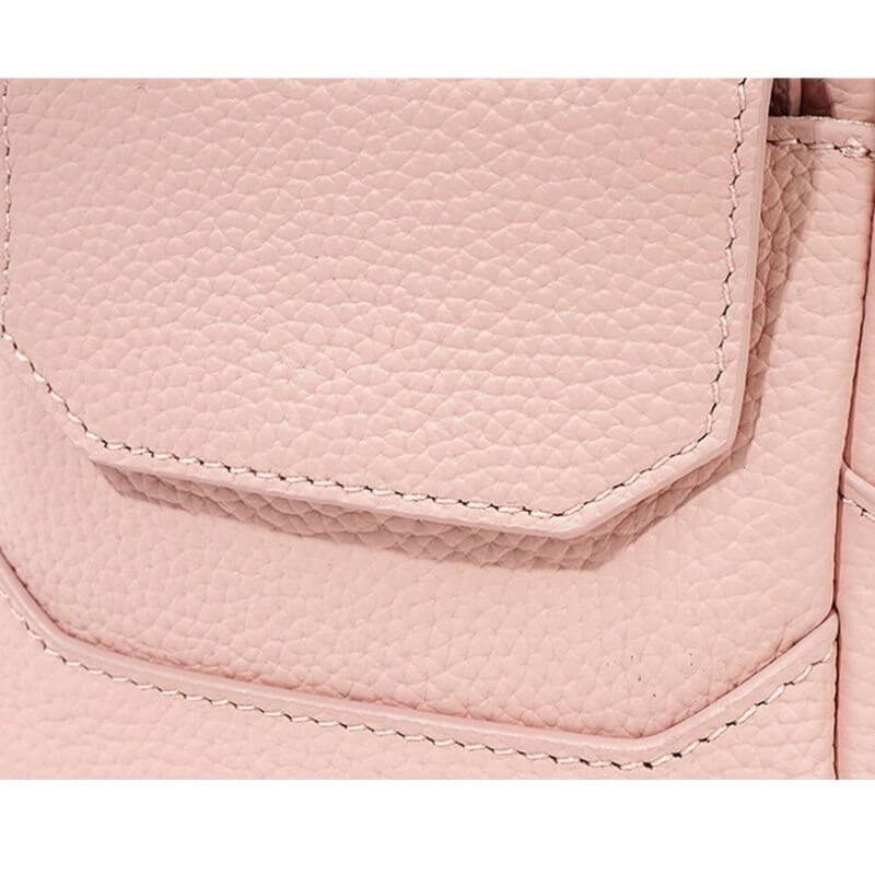 Sac à main a bandoulière cuir rose7 Sac à main a bandoulière cuir rose7