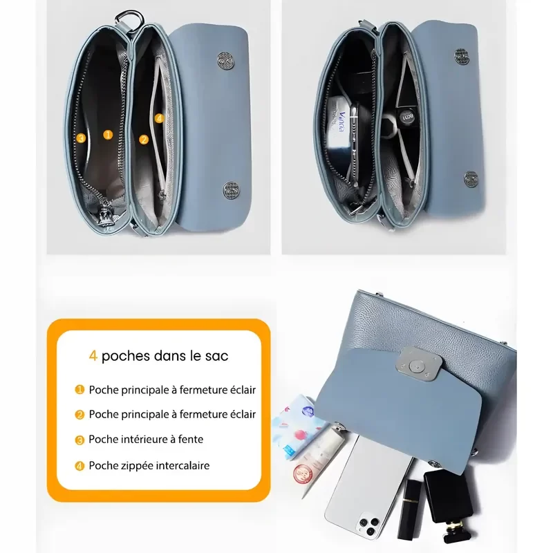 Sac à main bandoulière kaki4 Sac à main bandoulière kaki4