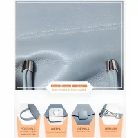 Sac à main bandoulière kaki5