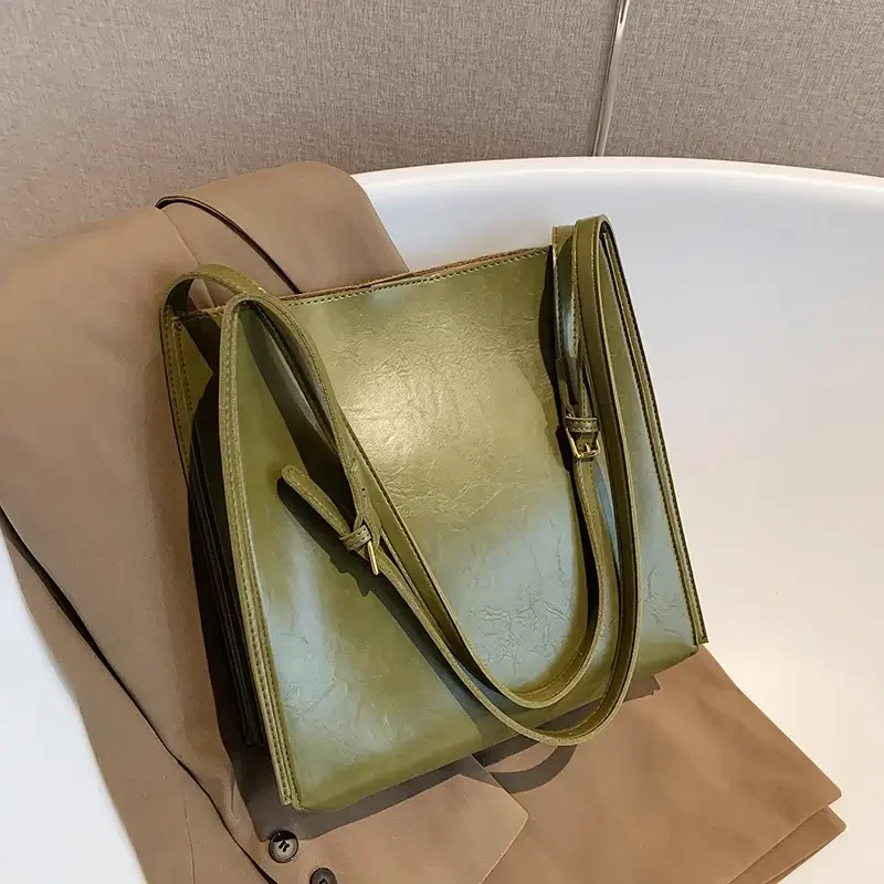 Sac à main cabas kaki1