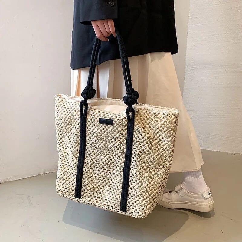 Sac à main cabas paille8 Sac à main cabas paille8