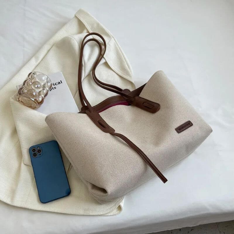 Sac à main cabas toile11 Sac à main cabas toile11