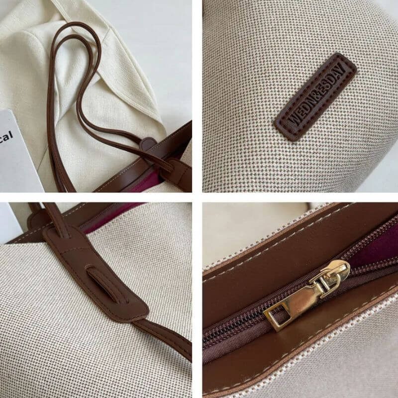 Sac à main cabas toile12 Sac à main cabas toile12