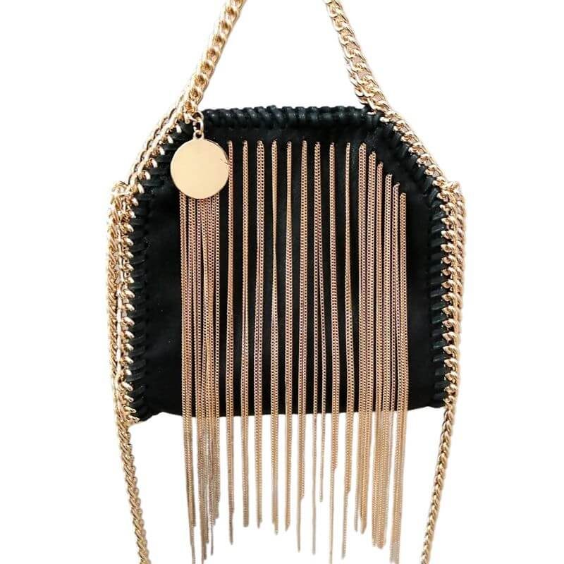 Sac à main carré à frange1