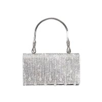 Sac à main gris brillant1
