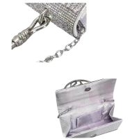 Sac à main gris brillant2