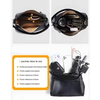 Sac à main kaki cuir6