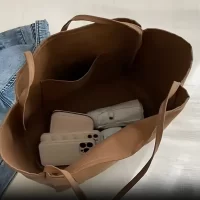 Sac à main toile kaki 14