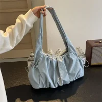Sac à main épaule bleu2