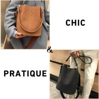 Sac à Bandoulière Seau en Cuir1 (4)