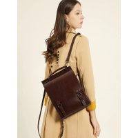 Sac à Dos Cuir Véritable Femme (7)